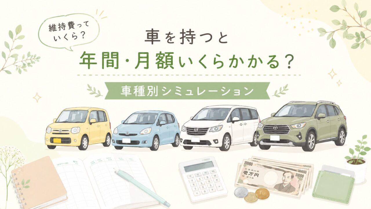 FP目線で車の維持費を解説